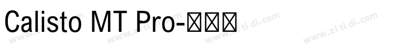 Calisto MT Pro字体转换